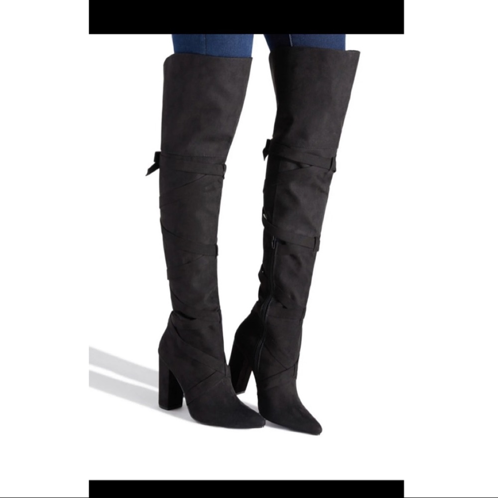 Thigh High Heeled Boots